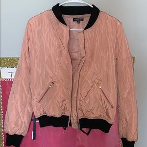 Pink bomber jacket